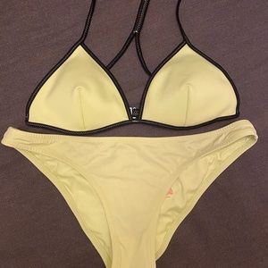 Neon Yellow Bikini Top ONLY
